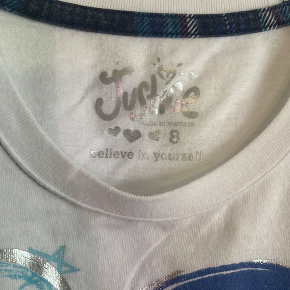 Justice sequined T shirt and skirt - Picture 3 of 12